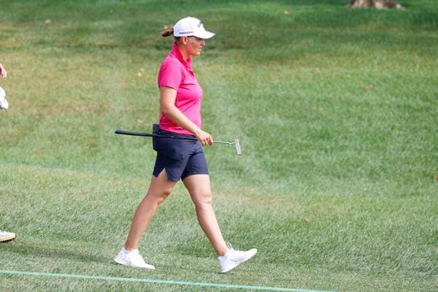 CINCINNATI, OH - SEPTEMBER 08: LPGA, Golf Damen golfer Perrine Delacour walks the 11th hole during the second round of the Kroger Queen City Championship at the Kenwood Country Club in Cincinnati, Ohio. (Photo by Brian Spurlock Icon Sportswire) GOLF: SEP 08 LPGA Kroger Queen City Championship EDITORIAL USE ONLY Icon230908060