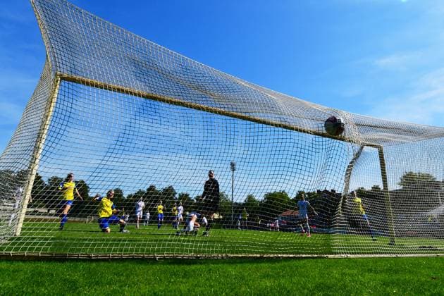 Torschuss 1:0 für FC Koeln GER, SFC Stern 1900 vs. 1. FC Koeln, Frauenfussball, DFB Pokal Frauen, 2. Runde, 2023 2024, 09.09.2023. (DFL REGULATIONS PROHIBIT ANY USE OF PHOTOGRAPHS AS IMAGE SEQUENCES AND OR QUASI - VIDEO). GER, SFC Stern 1900 vs. 1. FC Koeln, Frauenfussball, DFB Pokal Frauen, 2. Runde, 2023 2024, 09.09.2023. Berlin Copyright: xEibner-Pressefotox xClaudiusxRauchx EP_CRH