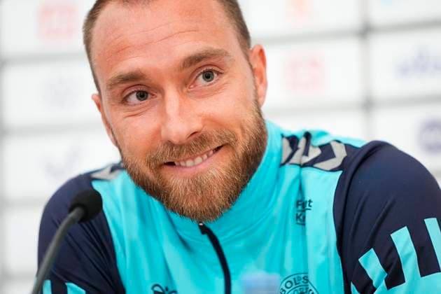 Sport Bilder des Tages - -CORRECTED DATE- -Danish player Christian Eriksen during a press conference, PK, Pressekonferenz before the Euro 2024 group H qualifying match against Finland in Helsinki, Finland, Saturday September 9, 2023.. , Helsinki Denmark Copyright: MadsxClausxRasmussenx COP14470 spdk20230909-150535-L