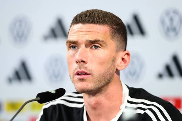 Robin Gosens (Deutschland) - Pressekonferenz Nationalmannschaft Deutschland in der VW Autostadt in Wolfsburg - Fussball,Deutschland,05.09.2023