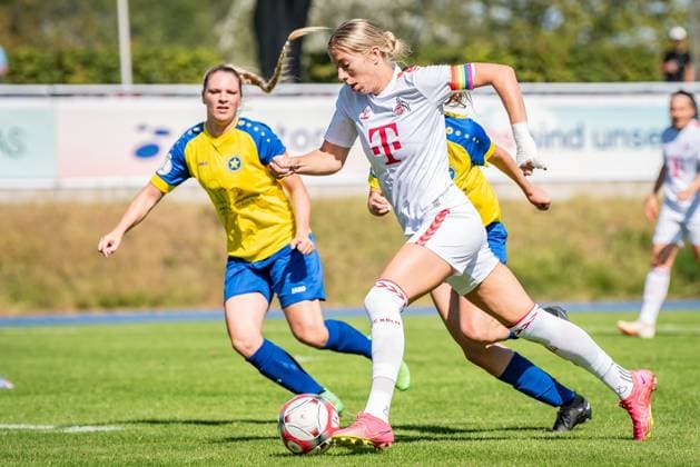 DFB Pokal Frauen, SFC Stern 1900 vs 1. FC Koeln. Berlin, 09.09.2023 Sharon Beck (1. FC Koeln, 10) DFB Pokal Frauen 2. Runde, SFC Stern 1900 vs 1. FC Koeln, Stadion Lichterfelde, Berlin 09.09.2023 DFL REGULATIONS PROHIBIT ANY USE OF PHOTOGRAPHS AS IMAGE SEQUENCES AND OR QUASI-VIDEO. Copyright: xBEAUTIFULxSPORTS LucianoxLimax