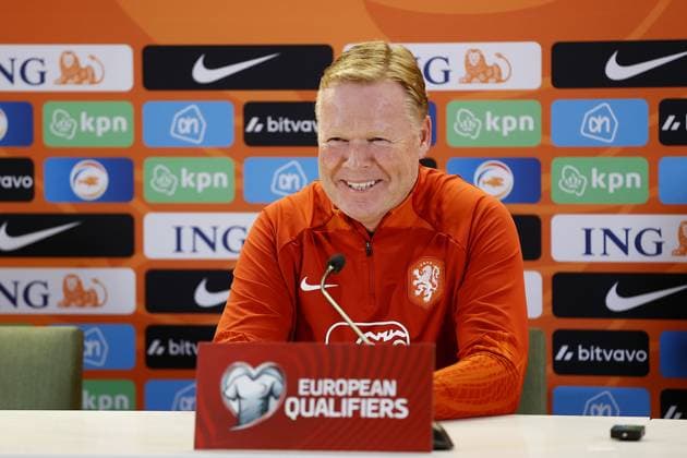 DUBLIN, 10-09-2023, Aviva Stadium, EURO Qualifier, EM, Europameisterschaft sseason 2023 2024 between Ireland and the Netherlands. Ronald Koeman during the press conference, PK, Pressekonferenz Netherlands in Dublin  x22276594x Copyright:
