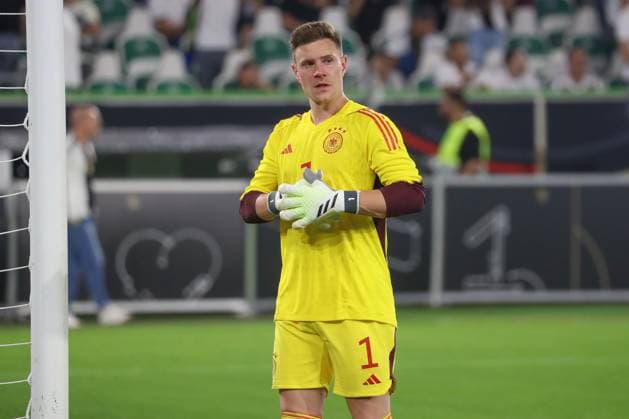 09.09.2023, xgox, Fussball Laenderspiel , Deutschland - Japan emspor, v.l. Marc Andre ter Stegen (Deutschland, 1) enttaeuscht, schaut enttaeuscht, niedergeschlagen, disappointed (DFL DFB REGULATIONS PROHIBIT ANY USE OF PHOTOGRAPHS as IMAGE SEQUENCES and or QUASI-VIDEO) Wolfsburg