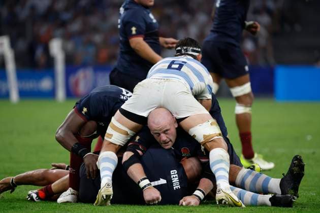 Sport Themen der Woche KW36 Rugby à XV : Mondial 2023 PHOTOPQR LA PROVENCE VALLAURI Nicolas ; Marseille ; 09 09 2023 ; Rugby à XV : Coupe du Monde 2023 Poule D match 5 Match opposant l Angleterre (XV de la Rose) à l Argentine (les Pumas) au stade Vélodrome à Marseille POOL D Match 5 England vs Argentina Marseille: 09 09 2023 Rugby World Cup 2023: England v Argentina Marseille BdR France  Copyright: xPHOTOPQR LAxPROVENCE MAXPPPxVALLAURIxNicolasx 20230909PVL9751 20230909PVL9751
