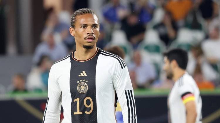 Leroy Sane (GER) Fussball, Saison 2023 2024, DFB, Nationalmannschaft, Test, Volkswagen Arena, Deutschland gegen Japan, 1-4 DFL REGULATIONS PROHIBIT ANY USE OF PHOTOGRAPHS AS IMAGE SEQUENCES AND OR QUASI-VIDEO.