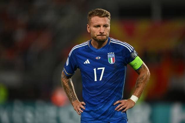 Ciro Immobile (Italy) during the UEFA European Qualifier 2023-2024 match between North Macedonia 1-1 Italy at Todor Proeski Stadium on September 9, 2023 in Skopje, North Macedonia. Noxthirdxpartyxsales  (228793631)