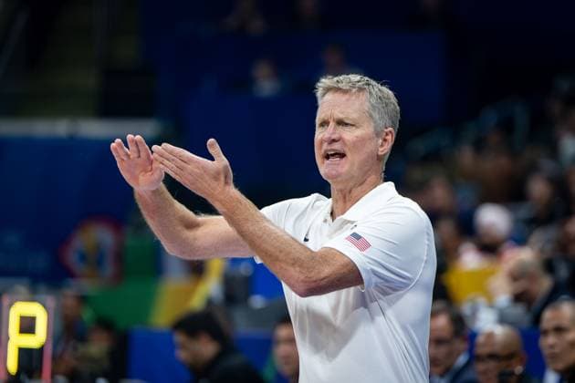 Basketball Manila Pasay 10.09.2023 FIBA Basketball World Cup 2023 Weltmeisterschaft der Männer Spiel um Platz 3 Bronze Vereinigte Staaten von Amerika USA) - Kanada (CAN) STEVE KERR (USA, Trainer)