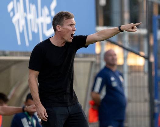 Fussball, U20, Saison 2023 24, Elite League U20 (1. Spieltag), Deutschland U20 - Italien U20 in Berlin, Trainer Hannes Wolf (U20 Deutschland), 07.09. 2023, Copyright: xSebastianxRäppold MatthiasxKochx