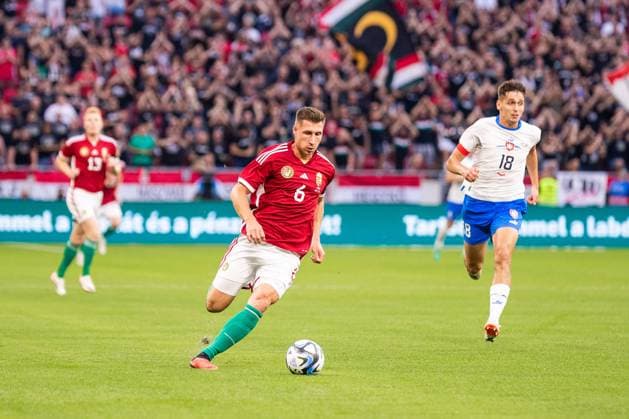 Hungary v Czech Republic, football friendly, Budapest, Hungary Budapest, Hungary. 10th, September 2023. Willi Orban (6) of Hungary seen during the football friendly between Hungary and Czech Republic at the Puskas Arena in Budapest. Budapest Hungary  Copyright: xGonzalesxPhoto BalazsxPopalx