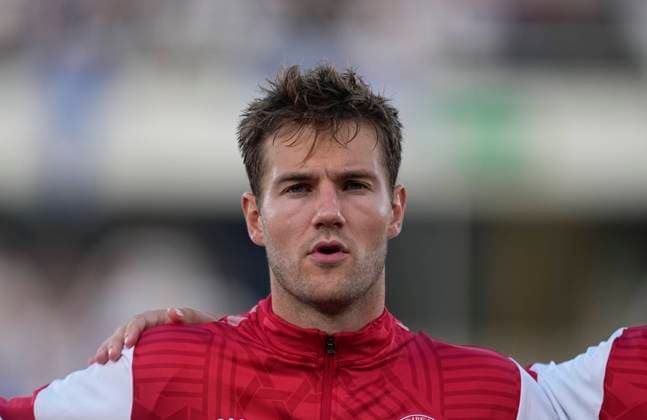 September 10 2023: Joachim Andersen (Denmark) looks on during a Group H EURO 2024 Qualification game, Finland versus Denmark , at Olympic stadium, Helsinki, Finland. CSM Helsinki Finland - ZUMAc04_ 20230910_zma_c04_375 Copyright: xKimxPricex