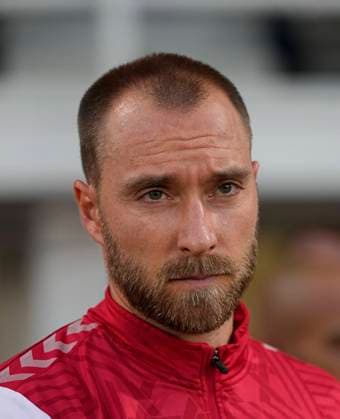 September 10 2023: Christian Eriksen (Denmark) looks on during a Group H EURO 2024 Qualification game, Finland versus Denmark , at Olympic stadium, Helsinki, Finland. CSM Helsinki Finland - ZUMAc04_ 20230910_zma_c04_477 Copyright: xKimxPricex
