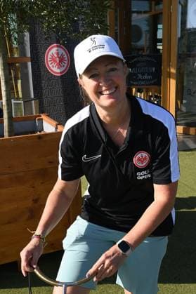 11.09.2023 Gründau Golfpark Gut Hühnerhof Eintracht Frankfurt Golf Open Renate Lingor, Ex-Fußball-Profi heute beim DFB als Managerin für den Frauenfußball