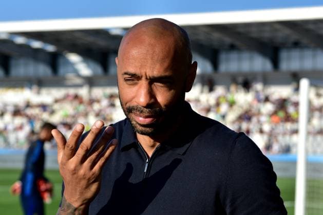 Thierry Henry coach of France before the 2025 UEFA European Under-21 Championship Qualification football match Group H between Slovenia and France FOOTBALL : SlovÃ nie vs France - Championnat d Europe des moins de 21 ans UEFA - Match de qualification Groupe H - 11 09 2023 IgorKupljenik Panoramic 