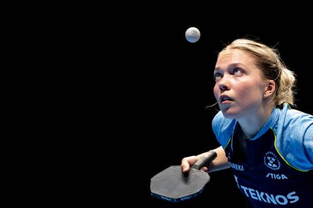 Sport Themen der Woche KW37 Sport Bilder des Tages 230911 Christina Källberg of Sweden during the women?s game 2 between Sweden and Spain during day 2 of the 2023 European Table tennis, Tischtennis Championship on September 11, 2023 in Malmö. Photo: Petter Arvidson BILDBYRAN kod PA PA0646 bordtennis table tennis pingis 2023 european table tennis championship day 2 bbeng sverige dam *** 230911 Christina Källberg of Sweden during the women?s game 2 between Sweden and Spain during day 2 of the 2023 European Table Tennis Championship on September 11, 2023 in Malmö Photo Petter Arvidson BILDBYRAN kod PA PA0646 bordtennis table tennis pingis 2023 european table tennis championship day 2 bbeng sverige dam  Copyright: PETTERxARVIDSON BB230911PA029