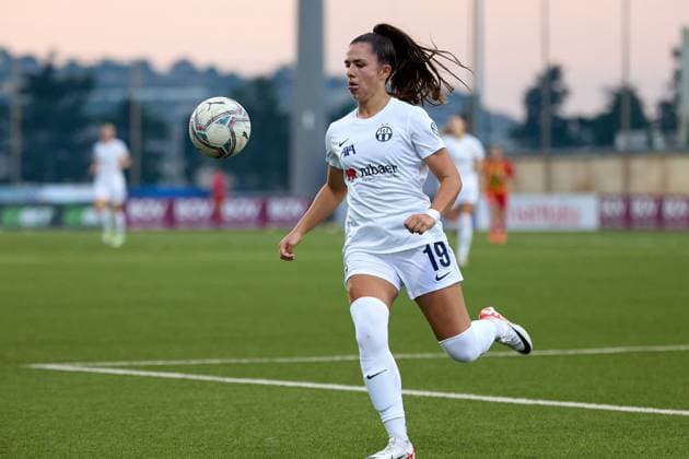 Zurich Frauen v Birkirkara Women™s TA™ QALI, MALTA SEPTEMBER 09: Leela Egli of FC Zurich Frauen in action during the UEFA Women™s Champions League CP Group 11 soccer match between Zurich and Birkirkara at the Centenary Stadium, on September 09, 2023, in Ta™ Qali, Malta. Ta Qali Attard Malta  Copyright: xDomenicxAquilinax originalFilename:aquilina-zurichfr230909_npPUS.jpg