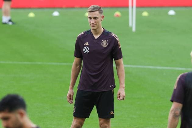 Fussball, Nationalmannschaft Saison 2023 2024 Abschlusstraining der deutschen Nationalmannschaft vor dem Länderspiel gegen Frankreich 11.09.2023, SIGNAL-IDUNA-PARK Dortmund Nico Schlotterbeck (Deutschland, 5) Dortmund Signal-Iduna-Park Nordrhein-Westfahlen Deutschland