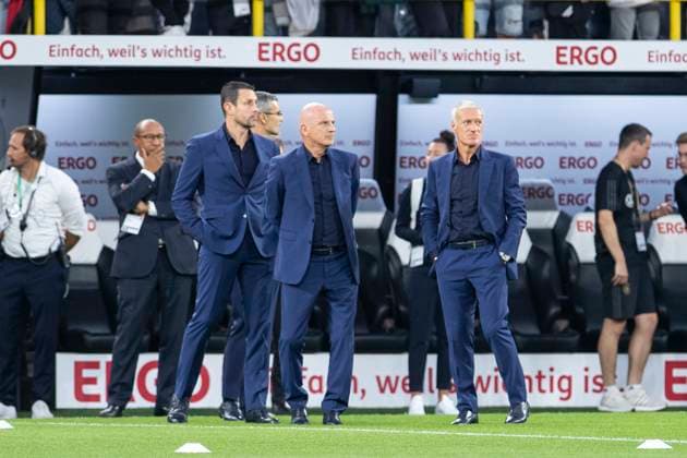 Freundschaftsspiel Deutschland - Frankreich; 12.09.2023 Didier Deschamps (Frankreich, Cheftrainer) vor dem Spiel bei der Platzbegehung, Freundschaftsspiel, Deutschland - Frankreich, 12.09.2023, Signal Iduna Park, Dortmund Copyright: xBEAUTIFULxSPORTS Meuselx