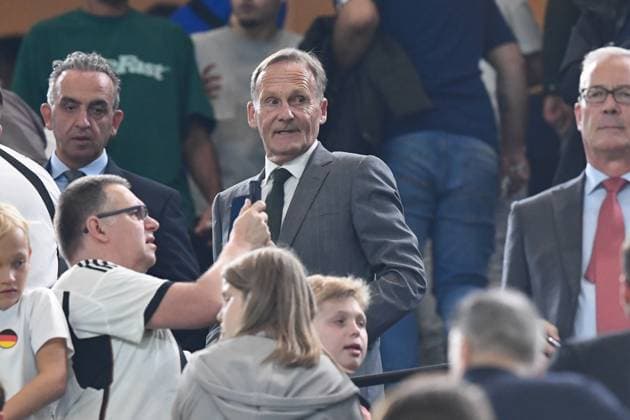 Fussball, Herren, Saison 2023 2024, Länderspiel in Dortmund, Deutschland - Frankreich, v. l. Hans-Joachim Watzke, 12.09. 2023, Copyright: xSebastianxRäppold MatthiasxKochx