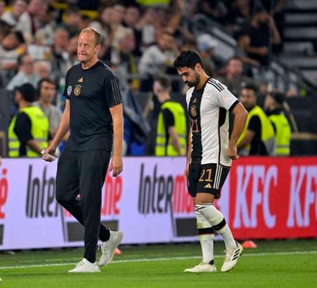 12.09.2023, Fussball Nationalteams Freundschaftsspiele 2023, Länderspiel, Deutschland - Frankreich, im Signal-Iduna-Park Stadion Dortmund, Ilkay Gündogan (Deutschland) geht aus dem Spiel.
