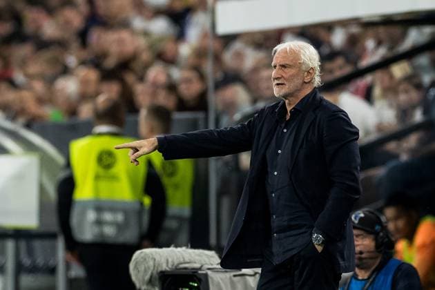 Freundschaftsspiel Deutschland - Frankreich; 12.09.2023 Rudi Voeller (DFB Direktor A-Nationalmannschaft, Interims-Trainer Deutschland) gestikuliert Freundschaftsspiel Deutschland - Frankreich, Dortmund, Signal Iduna Park am 12.09.2023 DFB REGULATIONS PROHIBIT ANY USE OF PHOTOGRAPHS AS IMAGE SEQUENCES AND OR QUASI-VIDEO. Copyright: xBEAUTIFULxSPORTS Wunderlx