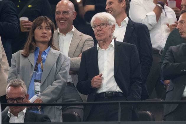 Reinhard RAUBALL auf der Tribuene, Fussball Freundschaftsspiel, Deutschland (GER) - Frankreich (FRA) 2:1 am 12.09.2023 in Dortmund Deutschland. Â