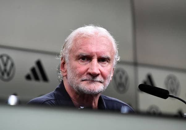 Fussball, Herren, Saison 2023 2024, Länderspiel in Dortmund, Deutschland - Frankreich, Pressekonferenz mit Sportdirektor Nationalmannschaft und Interimstrainer Rudi Völler (Deutschland), 12.09. 2023, Copyright: xSebastianxRäppold MatthiasxKochx