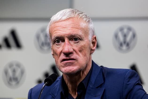 Freundschaftsspiel Deutschland - Frankreich; 12.09.2023 Didier Deschamps (Frankreich, Trainer) in der Pressekonferenz Freundschaftsspiel Deutschland - Frankreich, Dortmund, Signal Iduna Park am 12.09.2023 DFB REGULATIONS PROHIBIT ANY USE OF PHOTOGRAPHS AS IMAGE SEQUENCES AND OR QUASI-VIDEO. Copyright: xBEAUTIFULxSPORTS Wunderlx