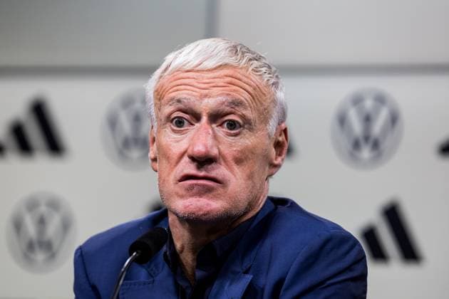 Freundschaftsspiel Deutschland - Frankreich; 12.09.2023 Didier Deschamps (Frankreich, Trainer) in der Pressekonferenz Freundschaftsspiel Deutschland - Frankreich, Dortmund, Signal Iduna Park am 12.09.2023 DFB REGULATIONS PROHIBIT ANY USE OF PHOTOGRAPHS AS IMAGE SEQUENCES AND OR QUASI-VIDEO. Copyright: xBEAUTIFULxSPORTS Wunderlx