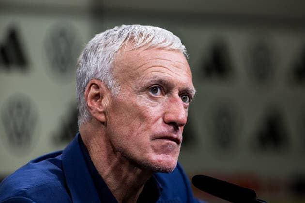 Freundschaftsspiel Deutschland - Frankreich; 12.09.2023 Didier Deschamps (Frankreich, Trainer) in der Pressekonferenz Freundschaftsspiel Deutschland - Frankreich, Dortmund, Signal Iduna Park am 12.09.2023 DFB REGULATIONS PROHIBIT ANY USE OF PHOTOGRAPHS AS IMAGE SEQUENCES AND OR QUASI-VIDEO. Copyright: xBEAUTIFULxSPORTS Wunderlx