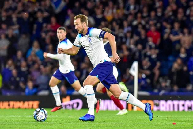 Scotland v England 150th Anniversary Heritage Match Harry Kane of England during the 150th Anniversary Heritage Match match between Scotland and England at Hampden Park, Glasgow Copyright: xJamiexJohnstonx FIL-18949-0166 UK Newspapers OUT