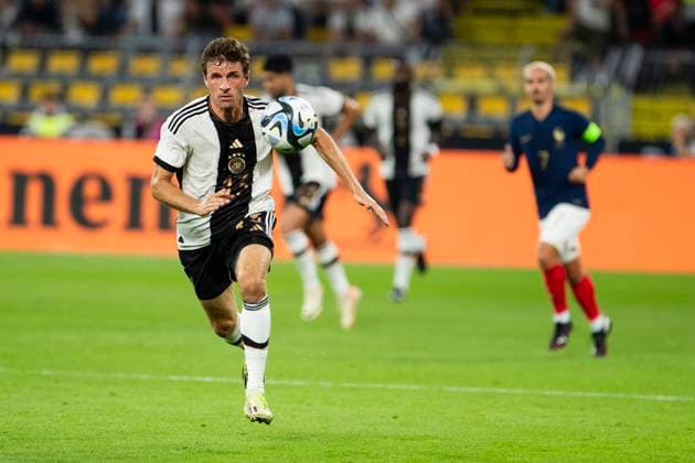 Sport Bilder des Tages Freundschaftsspiel Deutschland - Frankreich; 12.09.2023 Thomas Mueller (Deutschland, 13), Freundschaftsspiel, Deutschland - Frankreich, 12.09.2023, Signal Iduna Park, Dortmund Copyright: xBEAUTIFULxSPORTS Meuselx