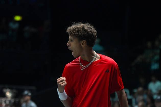 Canada-Italia Davis Cup 2023 Unipol Arena 13 Settembre Italia vs Canada Nella foto: Gabriel Diallo Bologna Italy Copyright: xAndreaxRositox DSC_0082