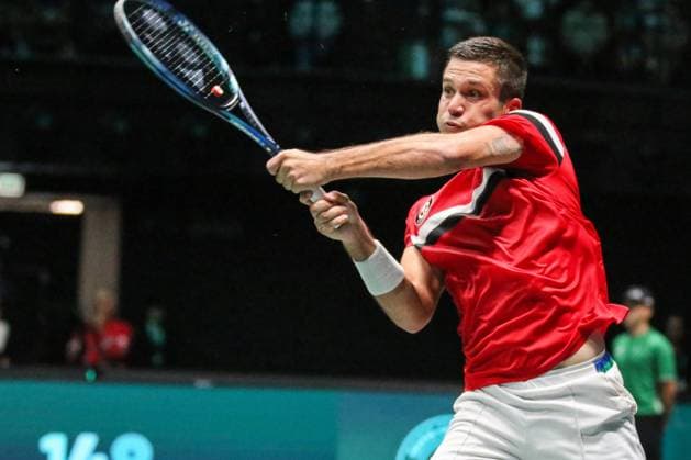 Gabriel Diallo team Canada Davis Cup during 2023 Davis Cup - Canada vs Italy, International Tennis match in Bologna, Italy, September 13 2023  Copyright: xRobertaxCorradin IPAxSportx xipax xx 0 IPA_IPA40272994