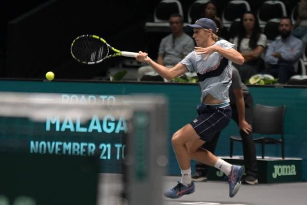 Canada vs Svezia Davis Cup 2023 Unipol Arena 14 Settembre Canada vs Svezia Nella foto: Leo Borg Bologna Italy Copyright: xAndreaxRositox DSC_1397