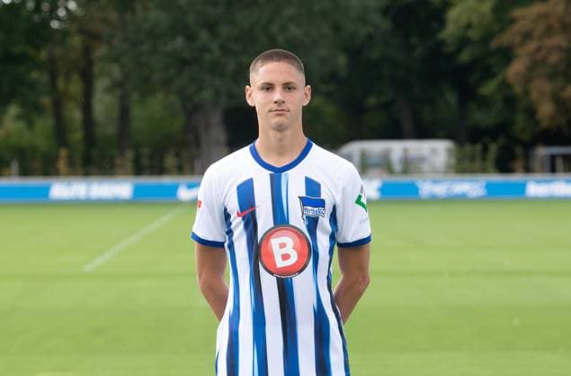 Bence Dardai (Hertha BSC); Hertha BSC; 2. Bundesliga, Porträttermin 2023 2024, 14.09. 2023, Copyright: xSebastianxRäppold MatthiasxKochx