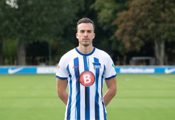 Haris Tabakovic (Hertha BSC); Hertha BSC; 2. Bundesliga, Porträttermin 2023 2024, 14.09. 2023, Copyright: xSebastianxRäppold MatthiasxKochx