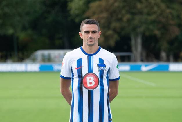 Smail Prevljak (Hertha BSC); Hertha BSC; 2. Bundesliga, Porträttermin 2023 2024, 14.09. 2023, Copyright: xSebastianxRäppold MatthiasxKochx