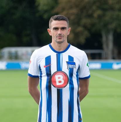 Smail Prevljak (Hertha BSC); Hertha BSC; 2. Bundesliga, Porträttermin 2023 2024, 14.09. 2023, Copyright: xSebastianxRäppold MatthiasxKochx