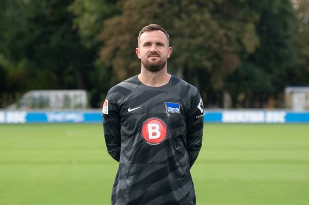 Torhüter Philip Sprint (Hertha BSC); Hertha BSC; 2. Bundesliga, Porträttermin 2023 2024, 14.09. 2023, Copyright: xSebastianxRäppold MatthiasxKochx