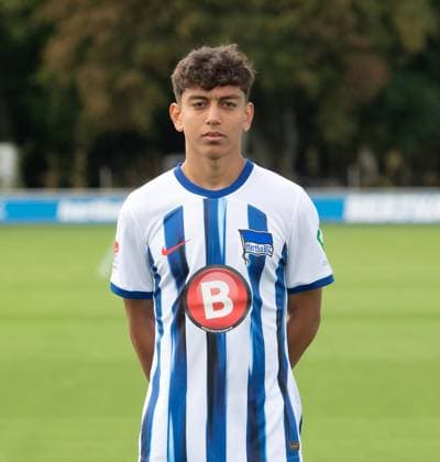 Eliyas Strasner (Hertha BSC); Hertha BSC; 2. Bundesliga, Porträttermin 2023 2024, 14.09. 2023, Copyright: xSebastianxRäppold MatthiasxKochx