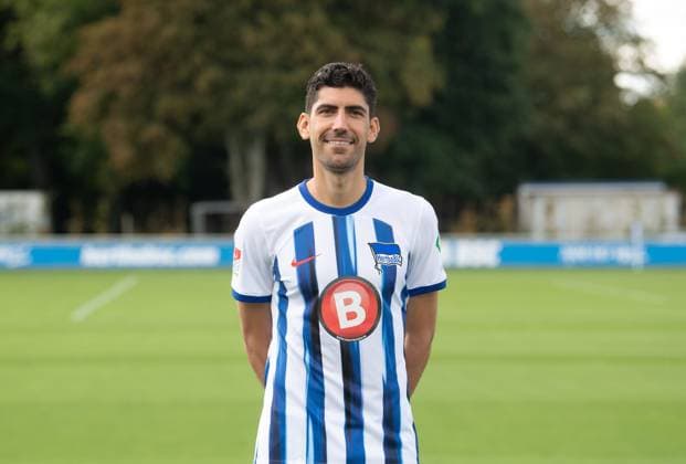 Andreas Bouchalakis (Hertha BSC); Hertha BSC; 2. Bundesliga, Porträttermin 2023 2024, 14.09. 2023, Copyright: xSebastianxRäppold MatthiasxKochx