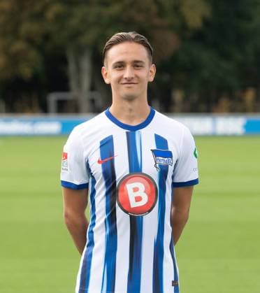 Michal Karbownik (Hertha BSC); Hertha BSC; 2. Bundesliga, Porträttermin 2023 2024, 14.09. 2023, Copyright: xSebastianxRäppold MatthiasxKochx