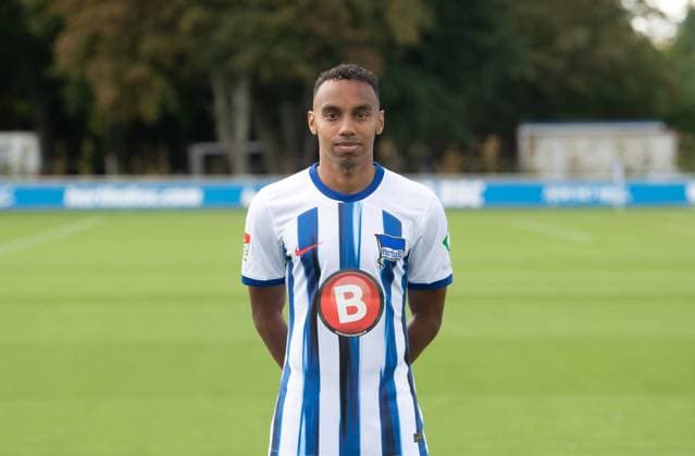 Bilal Hussein (Hertha BSC); Hertha BSC; 2. Bundesliga, Porträttermin 2023 2024, 14.09. 2023, Copyright: xSebastianxRäppold MatthiasxKochx