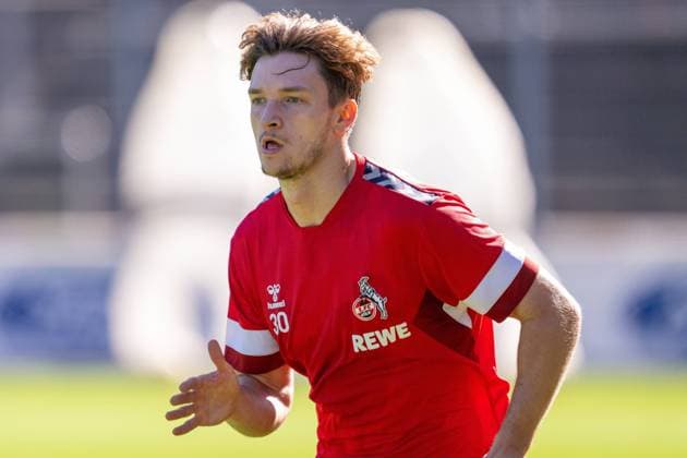 GER, 1.FBL, 1.FC Koeln Training, Saison 2023 24, 06.09.2023, Geissbockheim, Koeln, GER, 1.FBL, 1.FC Koeln Training, Saison 2023 24, Im Bild: Lockeres Laufen, Noah Katterbach (1. FC Koeln, 30); Einzelaktion, Halbkörper Halbkoerper; *** GER, 1 FBL, 1 FC Koeln Training, Season 2023 24, 06 09 2023, Geissbockheim, Koeln, GER, 1 FBL, 1 FC Koeln Training, Season 2023 24, In Picture Loose Running, Noah Katterbach 1 FC Koeln, 30 Single Action, Half Body Half Body nordphotoxGmbHxx xDenkinger nph00015