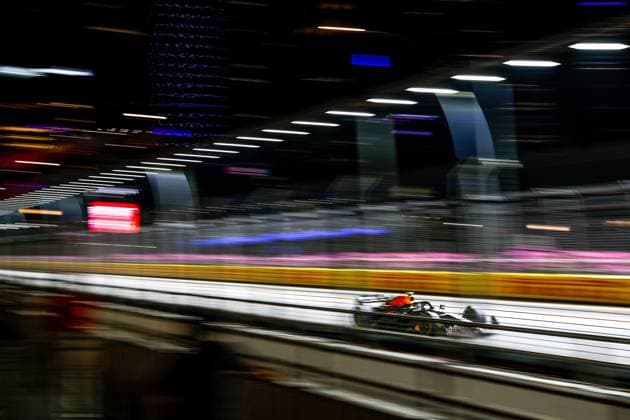 11 Sergio Perez (MEX, Oracle Red Bull Racing), F1 Grand Prix of Singapore at Marina Bay Street Circuit on September 15, 2023 in Singapore, Singapore. (Photo by HOCH ZWEI) Singapore Singapore