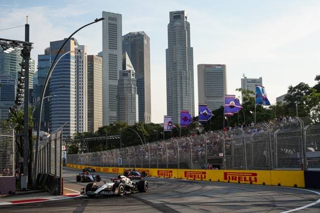 22 Yuki Tsunoda (JPN, Scuderia AlphaTauri), F1 Grand Prix of Singapore at Marina Bay Street Circuit on September 15, 2023 in Singapore, Singapore. (Photo by HOCH ZWEI) Singapore Singapore
