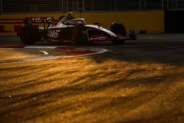 27 Nico Hulkenberg (DEU, MoneyGram Haas F1 Team), F1 Grand Prix of Singapore at Marina Bay Street Circuit on September 15, 2023 in Singapore, Singapore. (Photo by HOCH ZWEI) Singapore Singapore