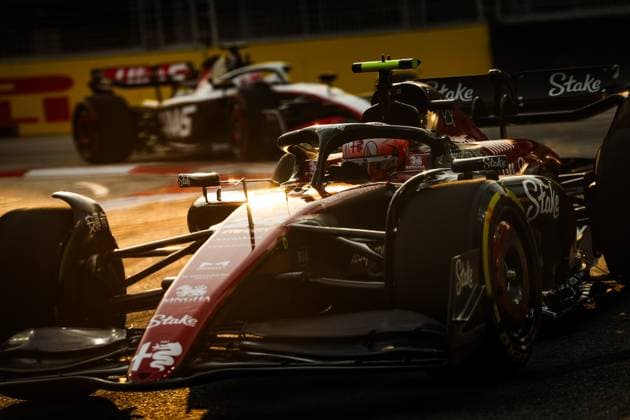 24 Guanyu Zhou (CHN, Alfa Romeo F1 Team Stake), F1 Grand Prix of Singapore at Marina Bay Street Circuit on September 15, 2023 in Singapore, Singapore. (Photo by HOCH ZWEI) Singapore Singapore