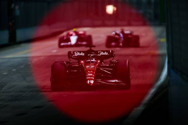 77 Valtteri Bottas (FIN, Alfa Romeo F1 Team Stake), F1 Grand Prix of Singapore at Marina Bay Street Circuit on September 15, 2023 in Singapore, Singapore. (Photo by HOCH ZWEI) Singapore Singapore