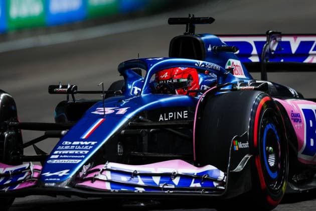 31 Esteban Ocon (FRA, BWT Alpine F1 Team), F1 Grand Prix of Singapore at Marina Bay Street Circuit on September 15, 2023 in Singapore, Singapore. (Photo by HOCH ZWEI) Singapore Singapore